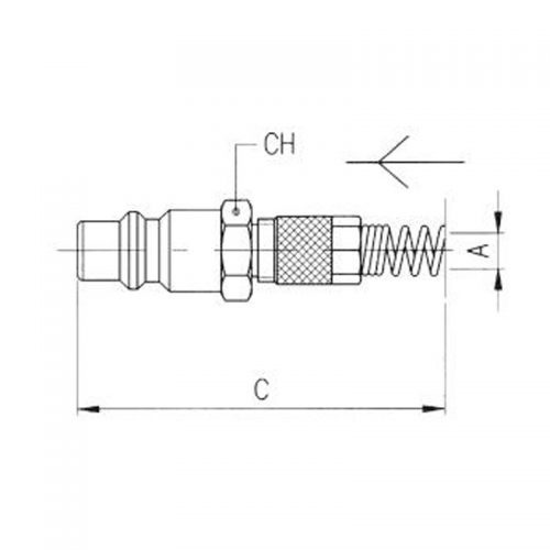 Multi prime quick Coupling tube with spring